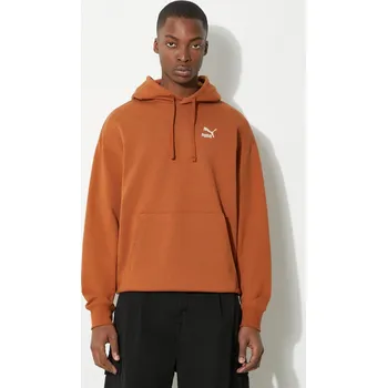 Pánská mikina Bavlněná mikina Puma BETTER CLASSICS, XXL, hnědá, 88X