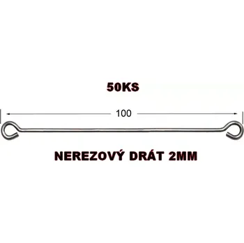 DRÁTĚNÁ OSA 10CM PRO PILKERY 50KS