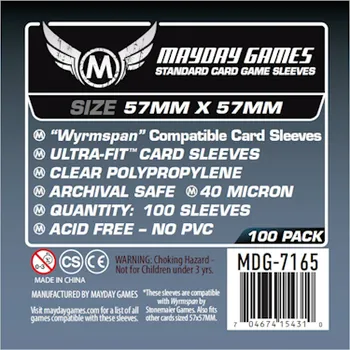 Příslušenství k deskovým hrám Mayday Games Wyrmspan Compatible Sleeves 57x57mm - 100 Pcs