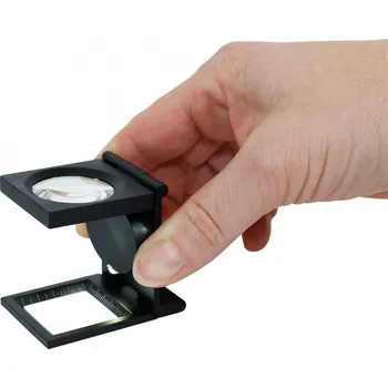 Lupa Lindner Kovová skládací lupa, 10x zvětšení