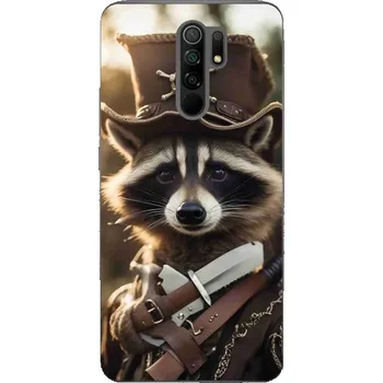 Pouzdro na mobilní telefon Gelový kryt mmCase na Xiaomi Redmi 9 - mýval v uniformě