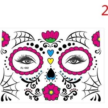 Odstranitelné tetování Kreativní halloweenové dočasné tetování - N2