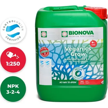 Hnojivo BioNova Veganics Grow Objem: 5 l