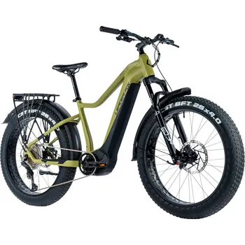 Elektrokolo Horské elektrokolo Leader Fox BRASA 26" FAT BIKE, 2024, green military Velikost: 18"