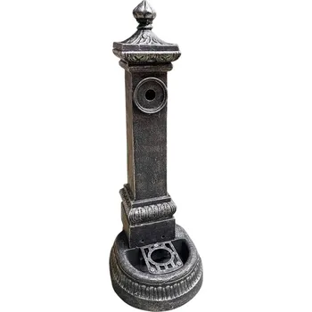 Umyvadlo AZTE Vodovodní litinový SLOUPEK, stříbrná patina