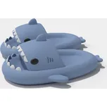 Vtipné unisex dětské pantofle žralok se zuby - Modré 20 Barva: Modrá, Velikost: 20