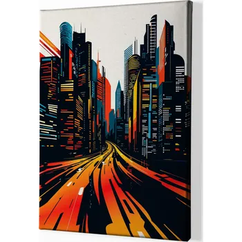 Obraz Obraz na plátně - Zlatá cesta do Los Angeles FeelHappy.cz Velikost obrazu: 30 x 40 cm