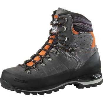 Pánská treková obuv Planika Jalovec Air-Tex šedá/oranžová grey/orange Barva: šedá / tmavá oranžová / černá, Velikost: 11