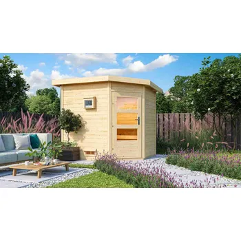 Sauna KARIBU HOLZTECHNIK finská sauna KARIBU MIKKA (86231) natur LG3768