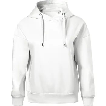 Dámská mikina MALFINI Volná dámská mikina Moon s podšitou kapucí Barva: Bílá, Velikost: M