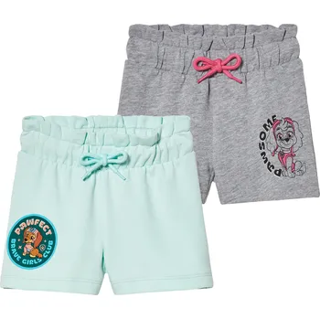Dívčí kraťasy Dívčí šortky, 2 kusy (98/104, Tlapková patrola)