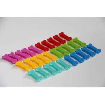 Obleček pro psa Plastová spona mašle pro psy kostička - DOPRODEJ - Barva: Červená