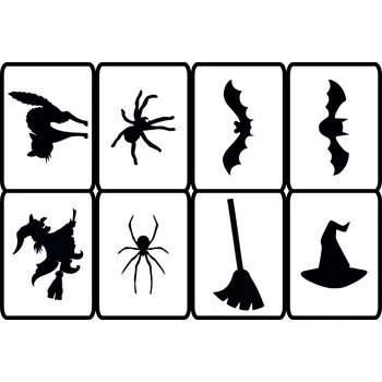 ARTEMISS Sada šablonek - Čarodějnický rej 507 Rozměr: F 8ks - 6,5x9cm