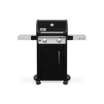 Zahradní gril Weber Spirit E-215 GBS plynový gril, 46112247, 2-hořák, černý-nerez (Weber plynový gril 46112247 Spirit E-215 s litinovým roštem, vyměnitelný střed)