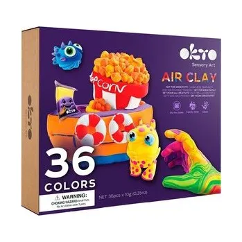 Zestaw lekkiej ciastoliny 36 kolorów