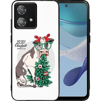 Vánoční dekorace VSECHNONAMOBIL 75135 MY ART Kryt s vánočním designem Motorola Edge 40Neo MERRY CHRISTMAS (074)