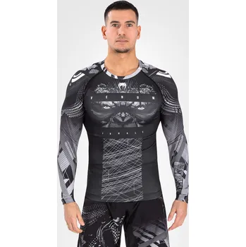 Potápěčské vybavení Rashguard Venum Gorilla Jungle - dlouhé rukávy - Black/White Velikost: L