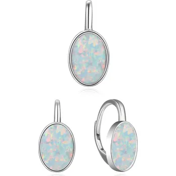 Souprava šperků Stříbrná souprava šperků s opálem