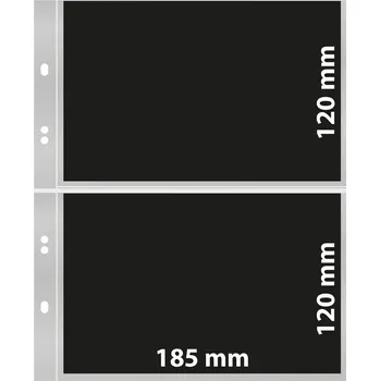 Obal pro sběratelský předmět Lindner Multi Collect - 2 kapsy s černou vložkou