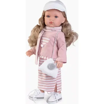 Panenka Realistická panenka Bella v pruhované sukni od firmy Antonio Juan ze Španělska (Bella vestido de rayitas)