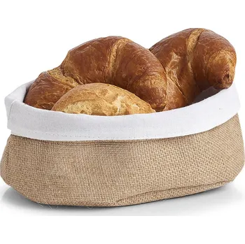 chlebník Zeller Košík na chléb z juty a bavlny, 22 x 15 cm