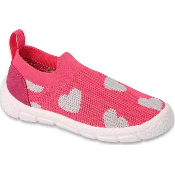 Dívčí obuv BEFADO 102X019 dívčí obuv HONEY růžová srdíčka 30 102X019_30