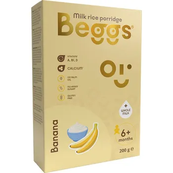 Beggs Mléčná rýžová banánová kaše (200 g)