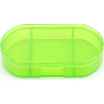 Dávkovač léků Vodotěsný mini dávkovač léků na týden - Zelená