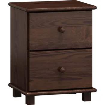 Noční stolek Max-i Noční stolek ze dřeva ELLINGSEN NORE Zvolte barvu:: moření ořech, Hloubka: 47 cm