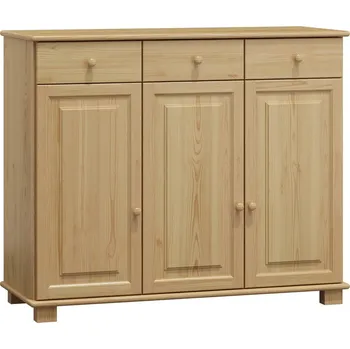 Komoda Max-i Komoda ze dřeva MOE NORE Zvolte barvu:: bezbarvý lak, Hloubka: 42 cm