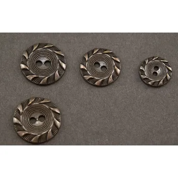 Knoflík Kovový knoflík - staromosazná - průměr 2,5 cm