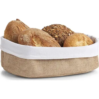 chlebník Zeller Košík na chléb z juty a bavlny, 26 x 18 cm