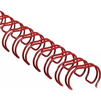 Vázací hřbet Drátěné kroužkové hřbety, 3/8" / 3:1 / 8 mm - červené