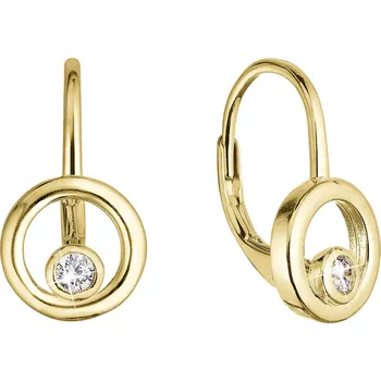 Náušnice Náušnice pozlacené kulaté 11511 - FashionM.cz