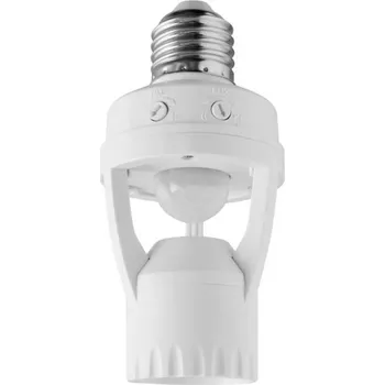 Pohybové čidlo Čidlo pohybu CR-6 max. 60 W, E27-AC 220–240 V, 50/60 Hz, pracovní úhel 360*, dosah 6 m ± 2–3,5 m, IP20