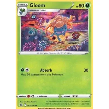 Volný čas Pokémon LOR 002/196 Gloom - Lost Origin Stav: Near Mint, Verze: NORMAL