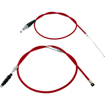 Hračka Sada plynového a spojkového lanka pro pitbike (červená)