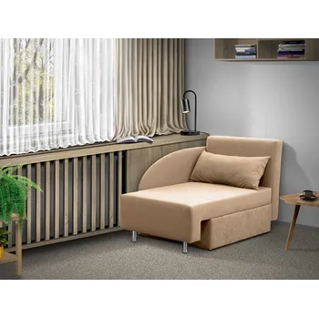 Pohovka Nabytekmorava Rozkládací křesílko Rony s úložným prostorem Barva: béžová