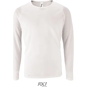 Pánské oblečení SOL'S Pánské sportovní triko s dlouhým rukávem Sporty LSL Barva: Bílá, Velikost: XXL