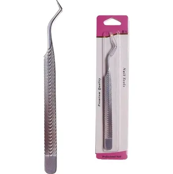 Péče o řasy a obočí Pinzeta na prodlužování řas s přesnou aplikací - Stříbrný