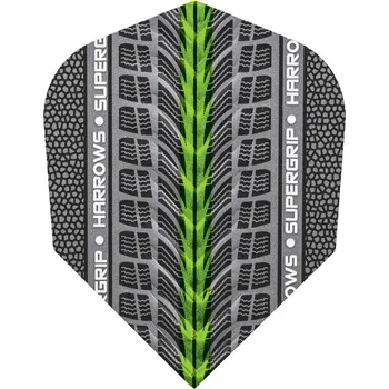 Příslušenství pro šipky Harrows letky Supergrip No.6 , Barva letky Green