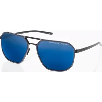 PORSCHE DESIGN Sunglasses P´8971 sluneční brýle šedo modré s tmavě modrými skly (Nápadné sluneční brýle pro muže od Porsche Design. Vyrobeno z titanu a high-tech polyamidu RXP®.)