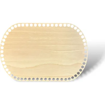 JarisWood Dno na košík háčkovaný ovál 20 cm x 30 cm Povrchová úprava: Bez povrchové úpravy