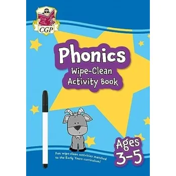 Anglický jazyk New Phonics Wipe-Clean Activity Book for Ages 3-5 (with pen) - CGP Books