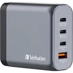 Verbatim GNC-140, GaN zástrčka, 2xUSB-C PD 140W, 1xUSB-C PD 20W, 1xUSB-A QC 3.0, Verbatim - 32203