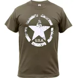 FOSTEX® Tričko VINTAGE US ARMY STAR zelená