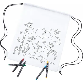 Sportovní vak Lobel vak na stažení na vybarvení 5 bez potisku bez potisku