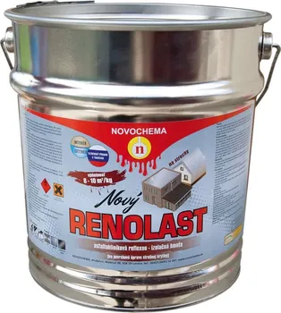 Novochema Renolast asfaltohliníková barva na střechu 16 kg stříbrná