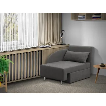 Pohovka Nabytekmorava Rozkládací křesílko Rony s úložným prostorem Barva: šedá