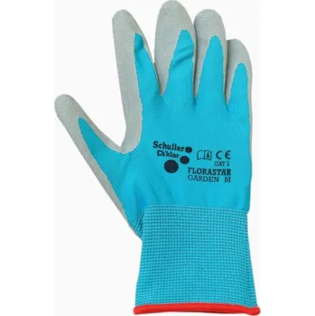 Pracovní rukavice Rukavice zahradní - velikost 7, s latexovým povrchem a úpletem, FLORASTAR GARDEN